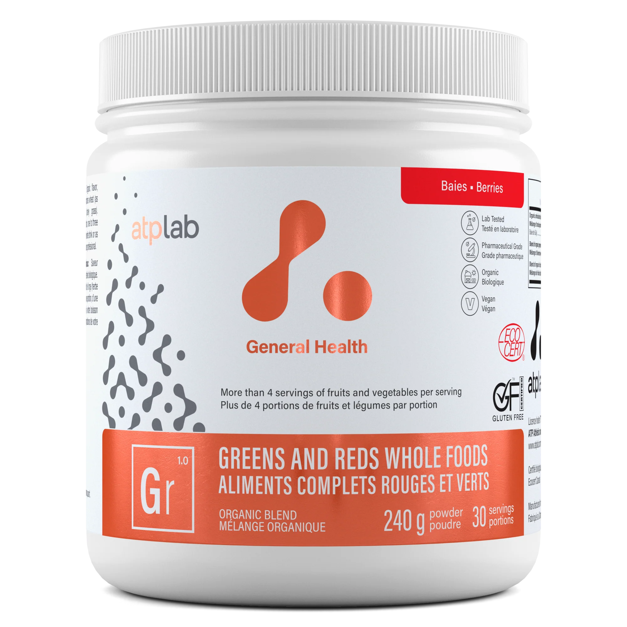 ATP Labs Greens & Reds Whole Foods 240g - Image 2