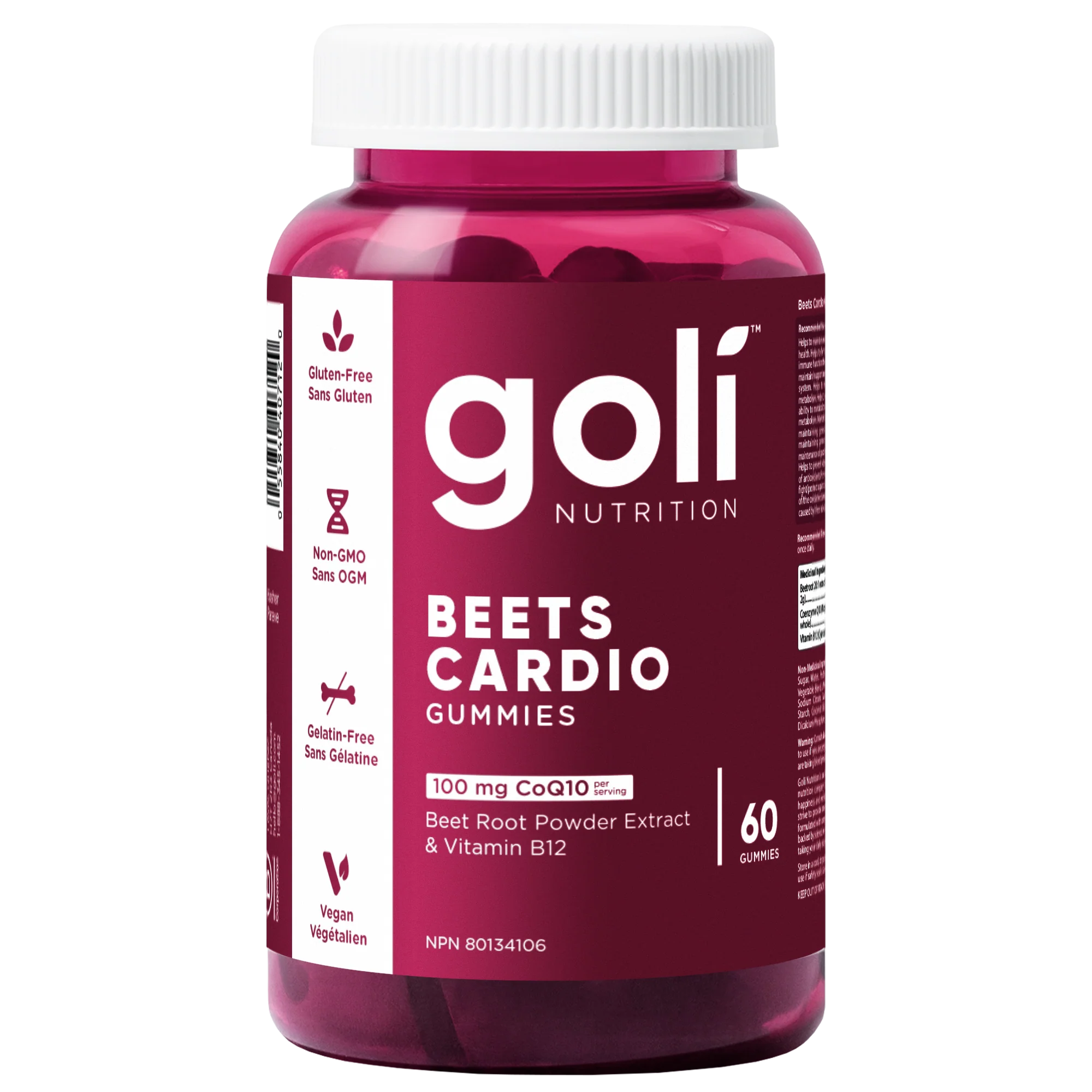 Goli Beets Cardio Gummies 60 Count